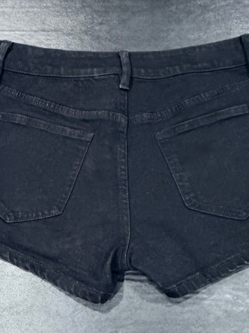 AQUA × Ava Phillippe Embroidery Studded Black Shorts - Size 27 / Like New (EUC) - Picture 6 of 10